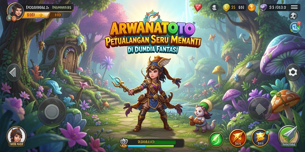 Tangkapan layar <strong>ARWANATOTO</strong> menampilkan aksi seru dalam petualangan fantastis.