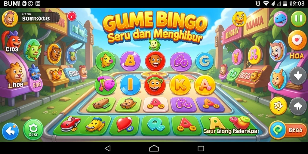 Tampilan gameplay Bingo yang mengasyikkan dari BUMI303.