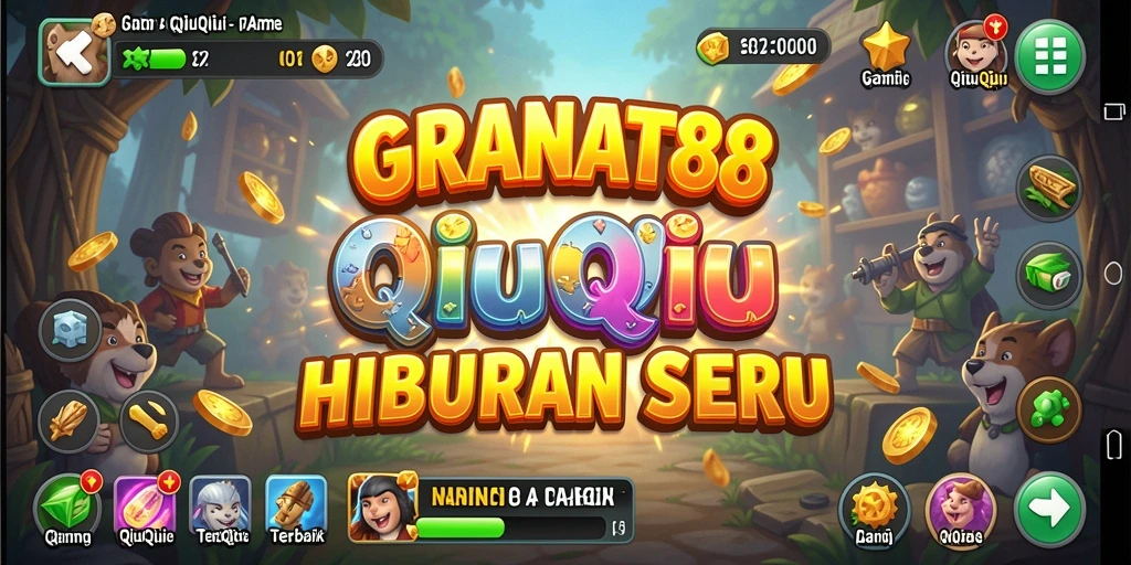 Tampilan gameplay seru di GRANAT88 dengan aksi QiuQiu.