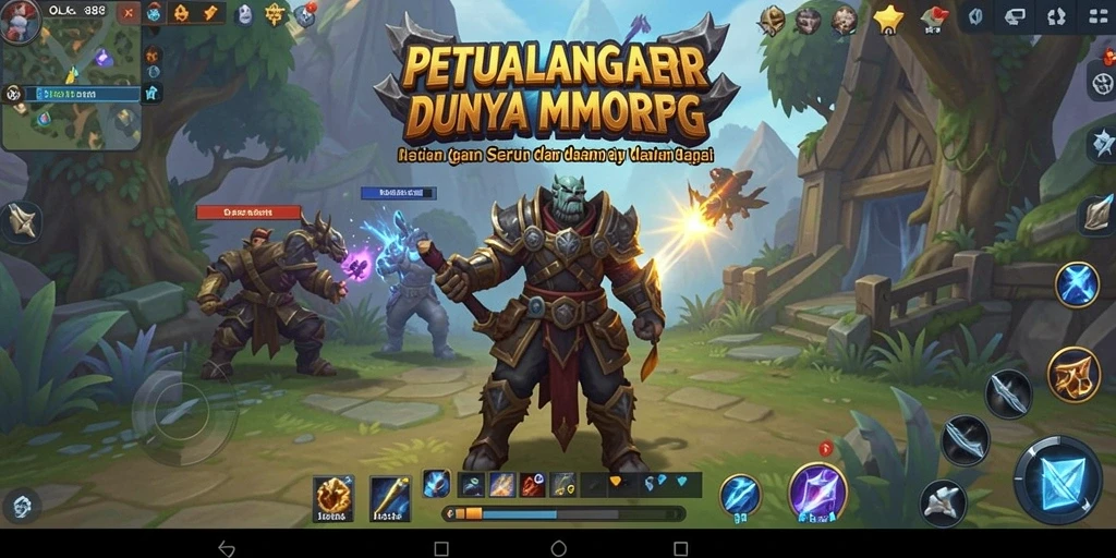 Tampilan gameplay menyenangkan dalam OLX888 dengan karakter berinteraksi di dunia luas.