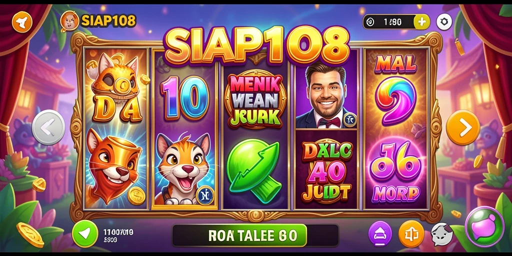 Tampilan menarik gameplay SIAP108 dengan tema slot beragam.